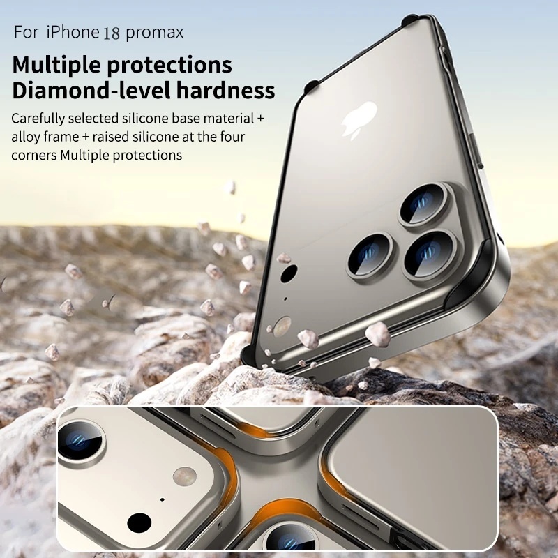 กรอบซิลิโคนแบบผสม พร้อมเคสโลหะ - Metal Bumper Aluminum Frame Case บทวิจารณ์และราคา