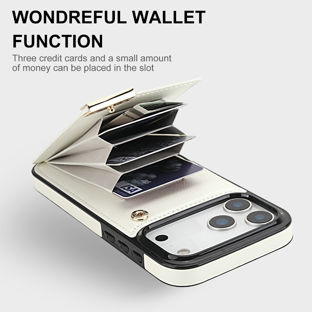 เคสโทรศัพท์แบบกระเป๋าใส่บัตร ส - Leather Wallet Card Holder Phone Cover บทวิจารณ์และราคา