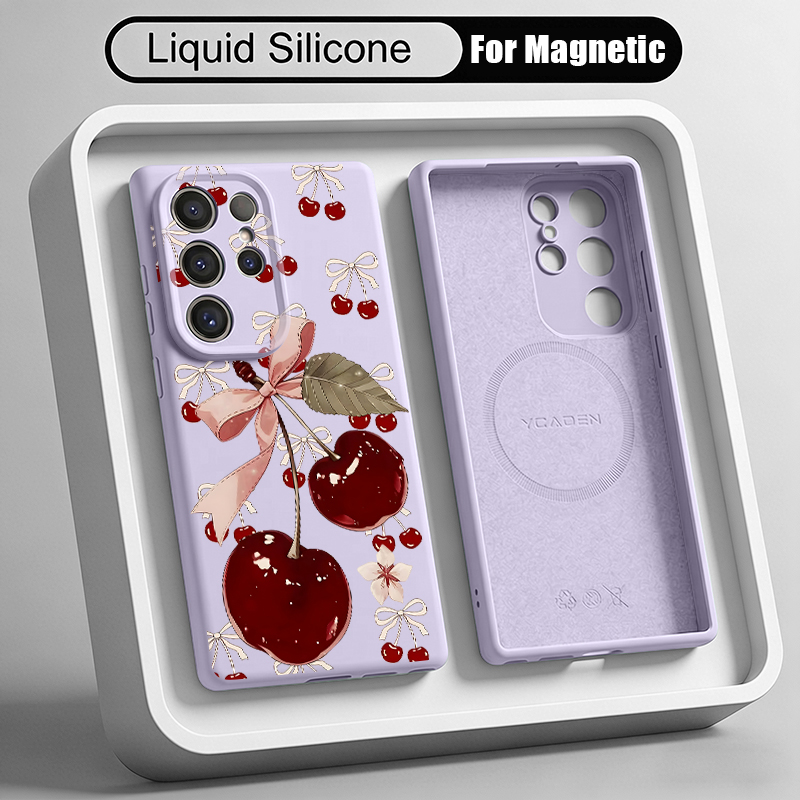 เคสโทรศัพท์ซิลิโคนเหลวลายเชอร์ - Liquid Silicone Magnetic Phone Case บทวิจารณ์และราคา