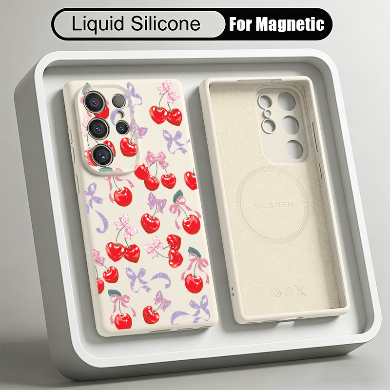 เคสโทรศัพท์ซิลิโคนเหลวลายเชอร์ - Liquid Silicone Magnetic Phone Case บทวิจารณ์และราคา