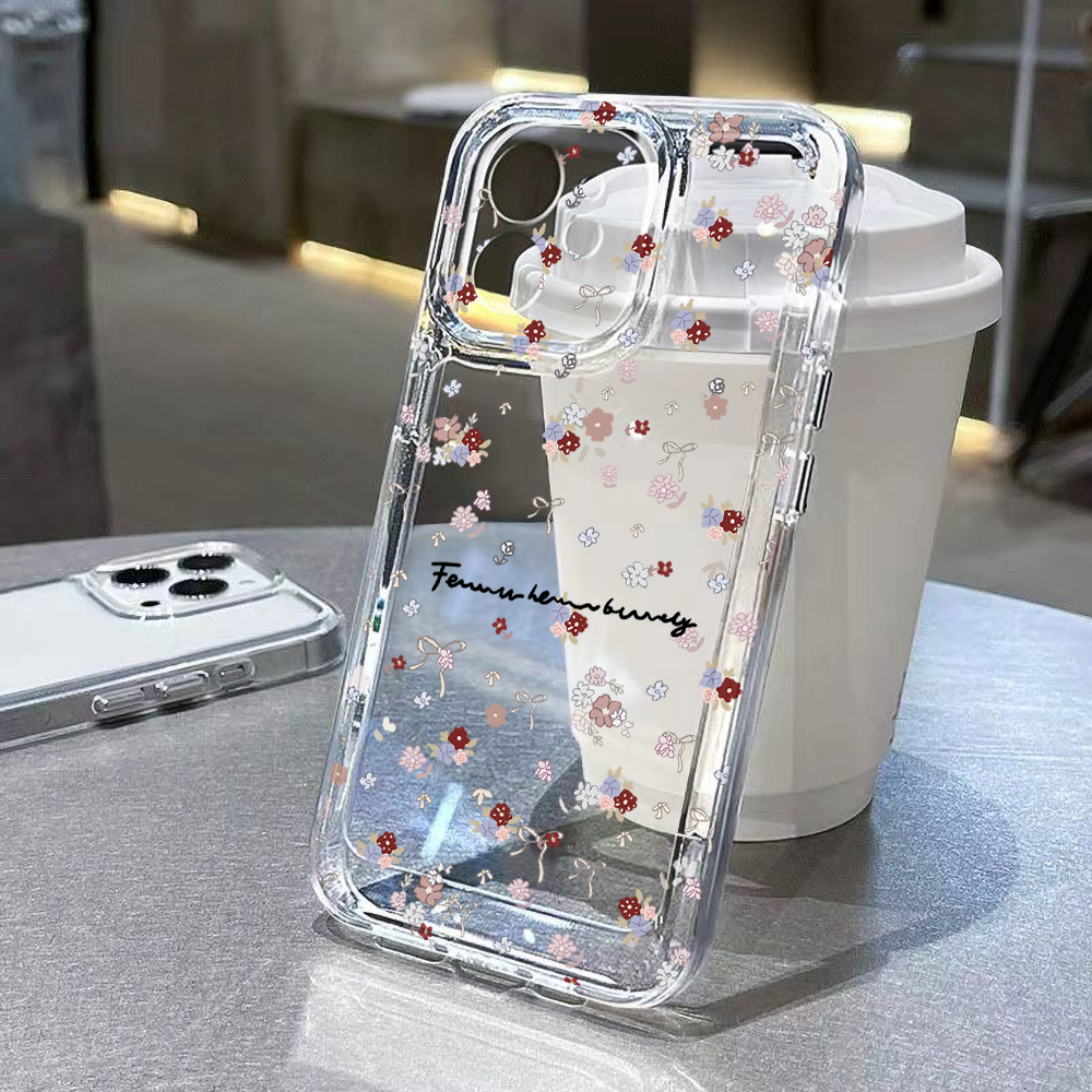 เคสโทรศัพท์ลายดอกไม้เล็กๆ สำหร - Clear Shockproof Bumper Case บทวิจารณ์และราคา